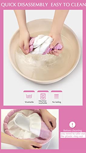 N-D 2 Stück WC-Sitzwärmer Kissen Toilettenmatte Toilettensitzbezüge Wc Sitz Cover Universal Dehnbar Waschbar Toiletten Sitzbezug mit Aufhängeschlaufe Weiche Toilettenkissen Für Badezimmer – Bild 7