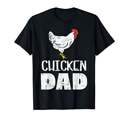Hombre Chicken Dad Farm Animal Farming Life Farmer Rancher Men Gift Camiseta