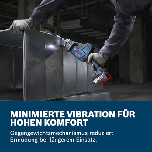 Bosch PRO 18V System Akku Säbelsäge GSA 18V-24 (inkl. S922EF, S2345X, Leiterhaken-Set, L-BOXX) – Ansicht 5
