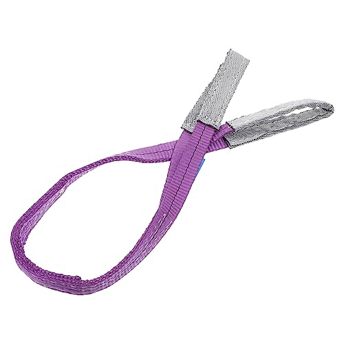 VILLFUL 1 Flat Sling Cargo Lifting Straps Heavy Duty Suspenders Rigging Straps Flat Eye Lift Sling Heavy Duty Strap Hoist Lifting Straps Crane Lifting Straps Winch Strap Webbing Polyester