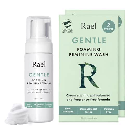 Rael Feminine Wash, Foaming Cleanser for Women, Unscented, Clean Ingredients