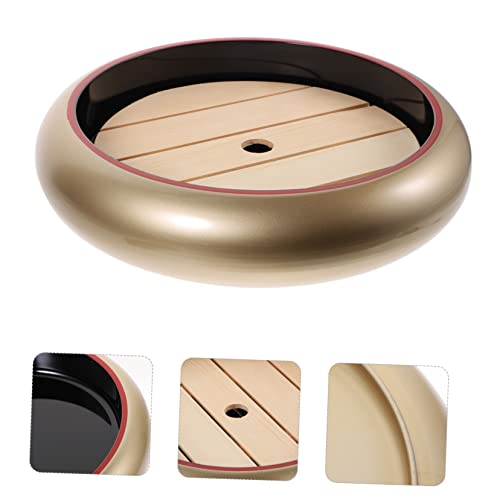 Set de 2 platos japoneses para sushi con base de madera miniatura 3