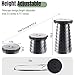 Doseno Upgraded Foldable Stool Thickened, Portable Collapsible Stool Retractable Stool for Fishing, Hiking Tours, BBQ, Parties, Outdoor Activities