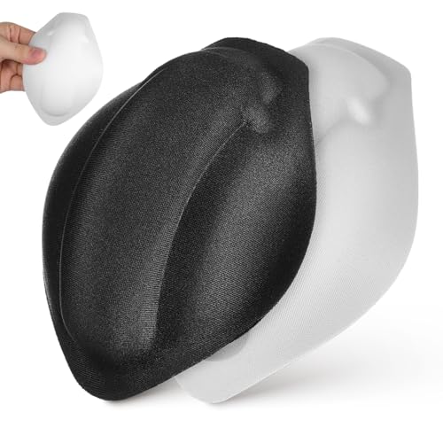 ULTECHNOVO 2Pcs Bulge Underwear Sponge Mens Swimming Briefs Stretcher, Keep Warm Mens Underwear Sponge for Men Enlarge Enhancing Cup Swim Briefs