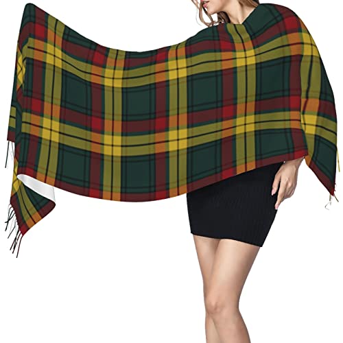 Winter Warm Wrap Shawl Devon Companion District Tartan Print Scarves Blanket Scarf For Women Men3