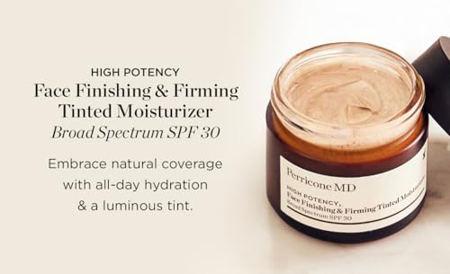 AmazonUs/PEVEG Perricone MD High Potency Classics Face Finishing & Firming Tinted Moisturizer for Face - Mineral Sunscreen with SPF 30 - Lightweight, Fast-Absorbing, Oil-Free - Minimizes Wrinkles - Vegan - 2 fl oz