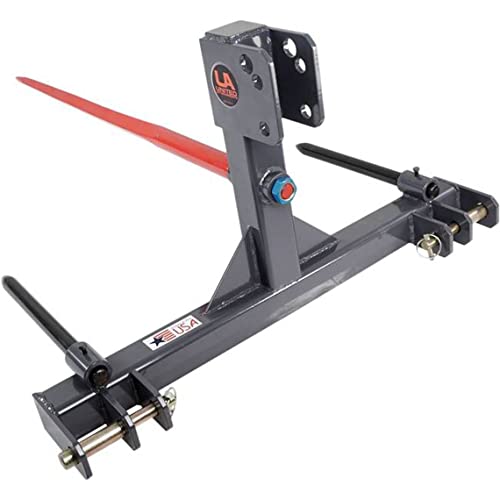 United Attachments 3 Point Category 1 Cat 2 Heavy Duty 49" Hay Bale Super Spear #TOP7