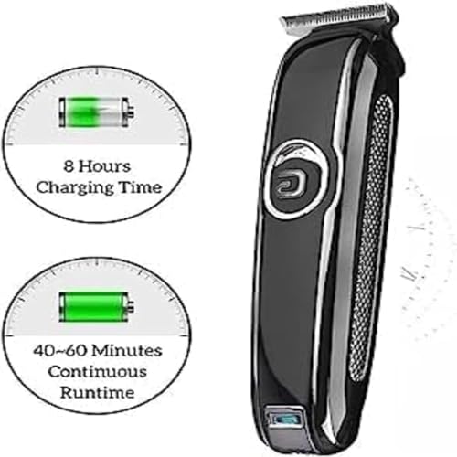 Image of Geemy GM-6050 Professional Hair & Beard Trimmer Runtime: 60 min Trimmer for Men & Women (Black)