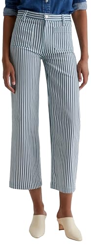 AG Adriano Goldschmied Women's Kassie Mid Rise Wide Leg Crop