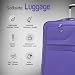 Aerostar Carry-on 20" Lightweight Soft Expandable Suitcase, Hand Luggage 4 Wheels & Combination Lock, 55x35x20cm | Accepted All Airlines easyjet, RyanAir, British Airways (Purple, 36 litres)