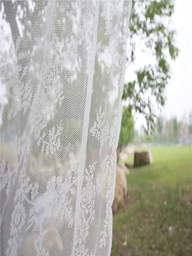 Rideaux dentelle rideau de dentelle d'extérieur transparent à fleurs