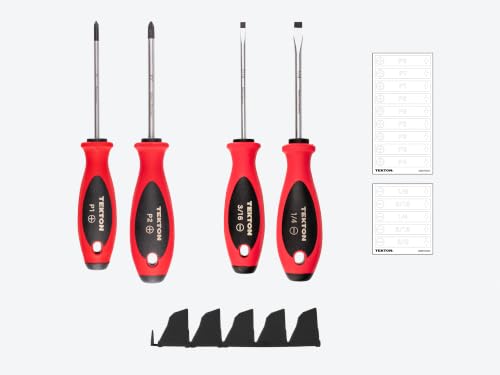Image of TEKTON Phillips and Slotted Screwdriver Set, 4-Piece | DWZ90102