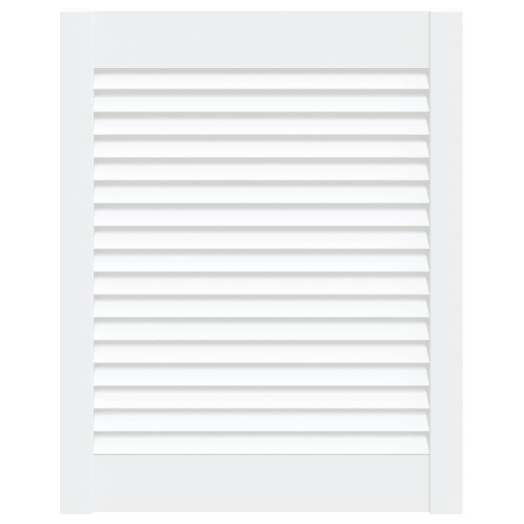 Genérico Puerta de Armario de Lamas Madera Pino Blanco 61,5x49,4 cm,Bricolaje,Accesorios de Bricolaje,Ferretería para armarios,Puertas de armarios-151154