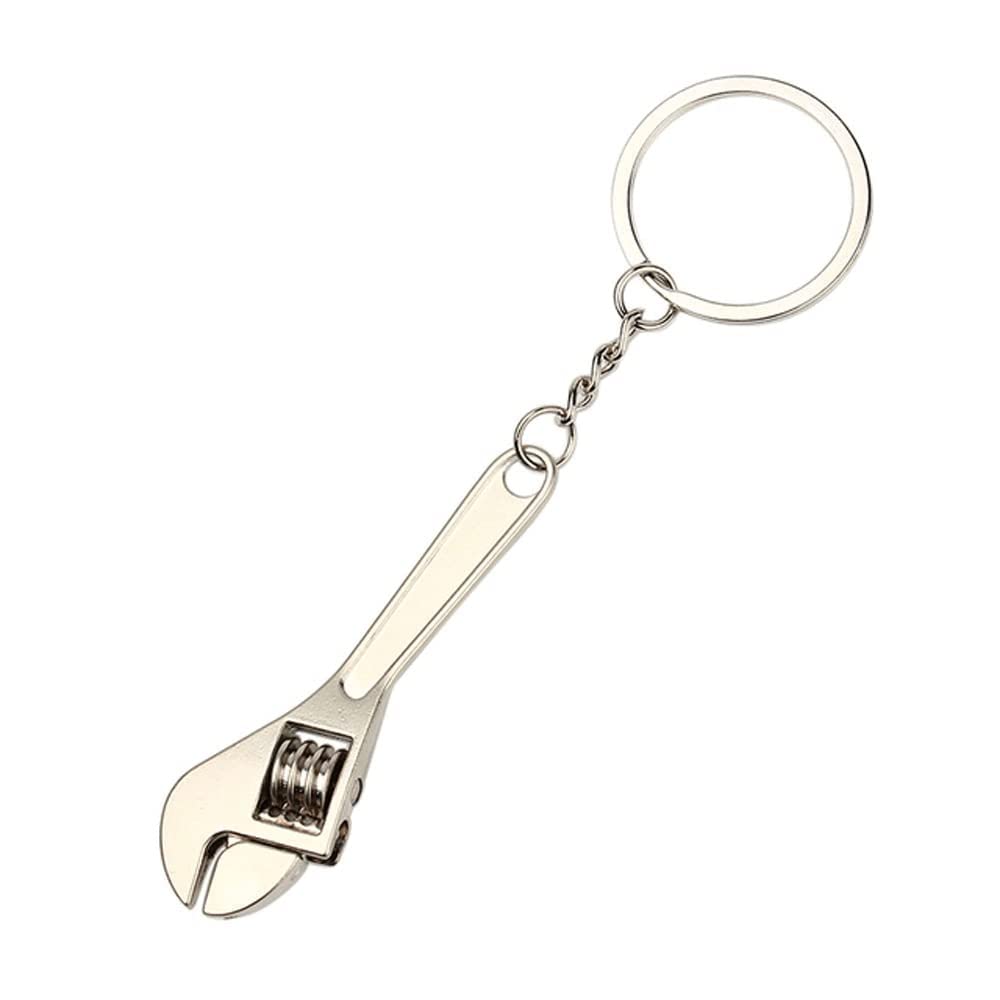Llavero Llave Inglesa ajustable, Diseño ajustable, Herramienta, Colgante para llaves Mini, Mecánico, Souvenir, Metálico - imagen 1