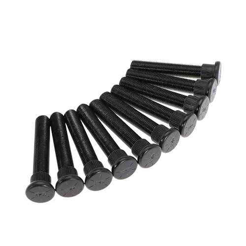 SRW - Alloy Wheel Only - Broken Wheel Stud(s) - 2019 Ford Transit 12 Wheel Stud Bolt 1' Longer Than Stock for Ford for Mustang 1965-2004 for Chevy C10 1973-1987 with Extended Length, 1/2' x 20 Thread, 3' Length, 0.625 Knurl (10Pcs)