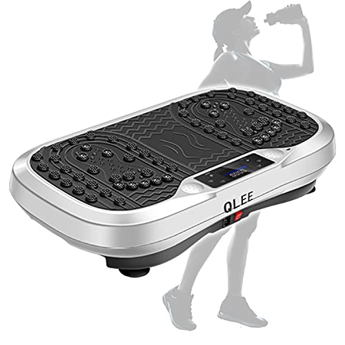 QLEE 振動マシン3D振動 振動調節120段階 6種類のプログラムモード 振動マシーン 健康ダイエットマシン ぶるぶるマシン 室内ダイエット器具 有酸素運動 体幹強化 産後フィットネスマシン ダイエット Bluetooth5.0 USB音楽プレイヤー機能付きのサムネイル