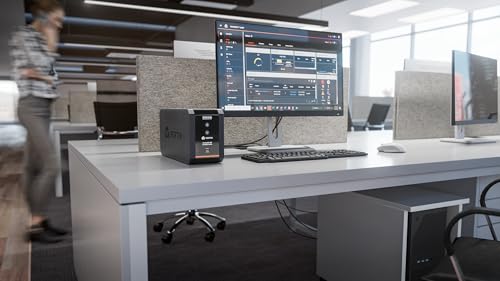 Image of Vertiv Liebert PowerUPS 200 Essential, PSA6E-800LVT, Line Interactive UPS 800VA /450W, Battery Backup & Surge Protector, AVR, 4 Outlets, USB C+A Charging, 3 Year Warranty
