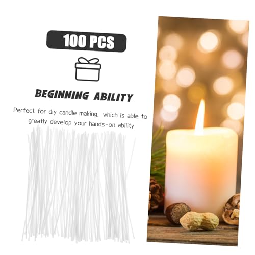 Kit para hacer velas con mechas de algodón 300pcs miniatura 4