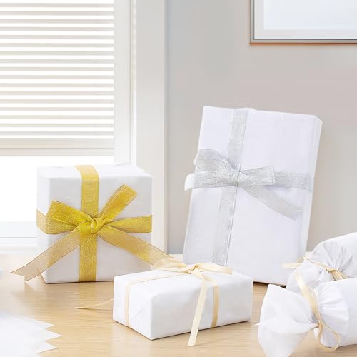Image of Simetufy 115 Sheets 14 x 20 Inch White Tissue Paper for Gift Bags | Gift Tissue Paper Bulk for Packaging, Gift Wrapping, Crafts, Holiday, Birthday, Christmas, Party Decor