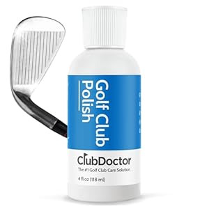 Club Doctor Golf Club Polish, Made in USA for Golfers, Restores, Shines, Polishes – Works on Drivers, Irons, Putters, Woods
