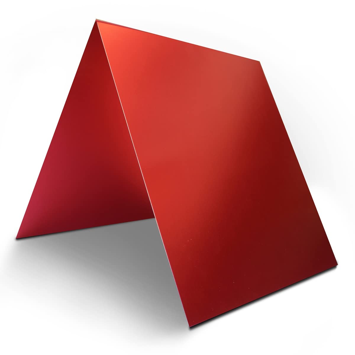 5 Red Anodized Sheets 200x200x0.5mm - Laser Engravable Metal Plates for Construction and Industrial Marking 300X300X0.5mm