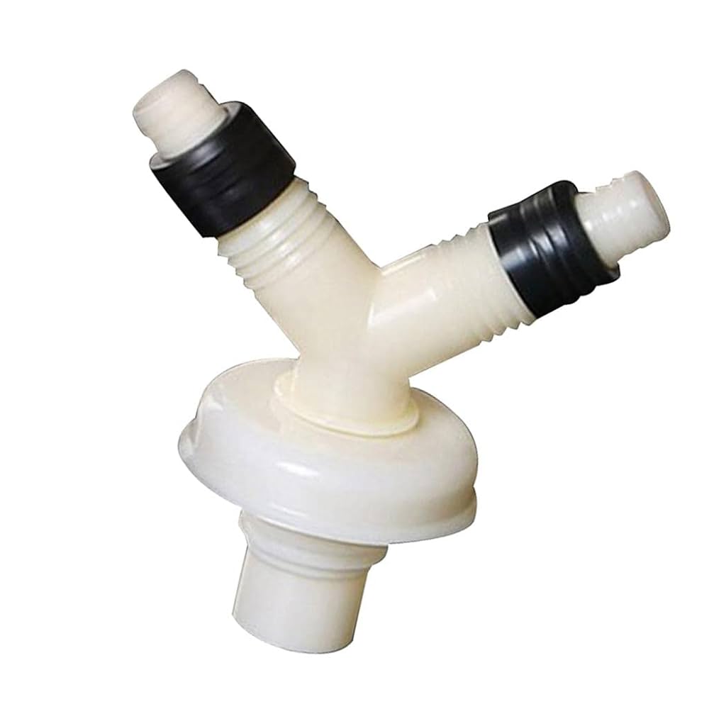 Washing Machine Waste Pipe Connector With Pipe Clips Extension Attachment Hose To Hose Joiner Straight Connection Coupler For Machine Outlet Drain