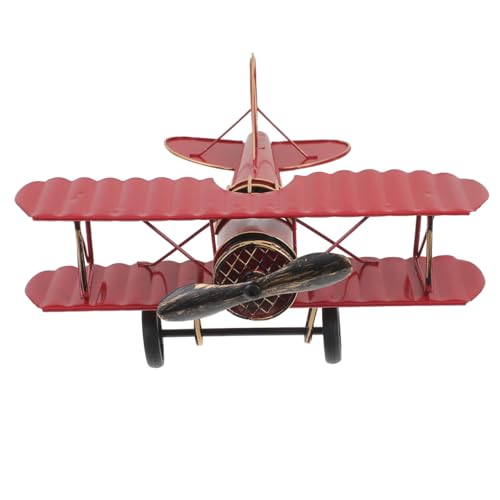 CLISPEED Modèle d'avion rétro avion petit miniature ornement planeur aile d'avion vintage...