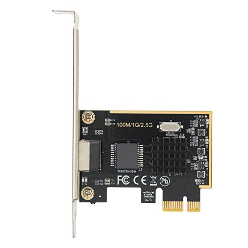 Goshyda - Carte Réseau de Jeu, TXA073 2.5G PCI-E Gigabit Gaming Fournitures Informatiques Haut de Gamme pour Une Utilisation à Domicile/au Bureau, Adaptée au Type de Réseau Gigabit Ethernet