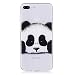 Produktbild HopMore Compatible für Huawei Honor 9 Lite Hülle Silikon Transparent Kreativ Muster Schutzhülle Durchsichtig Handyhülle Ultra Dünn Stoßfest Gummi Case Cover Slim Bumper - Netter Panda