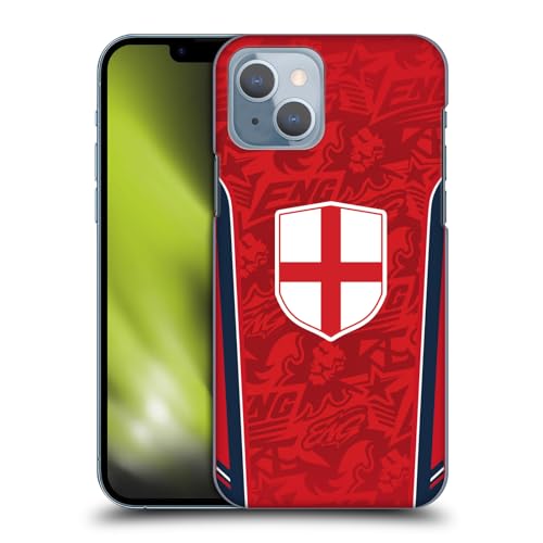 Coque iPhone 14 Angleterre drapeau St George Head Case Designs rigide arrière