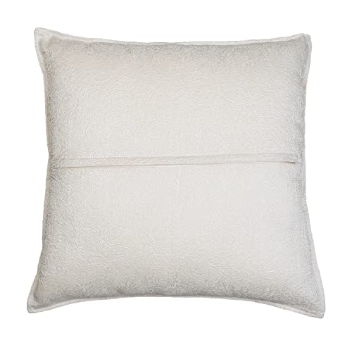 Thro By Marlo Lorenz 20X20 Christina Paisley Print Square Ivory Throw Pillow #TOP1