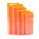 Thickened Drill Bits Storage Box,Plastic Orange Durable Pull-out Design Hardware Tool For Twist Drill Tap Accessories(Style 3)