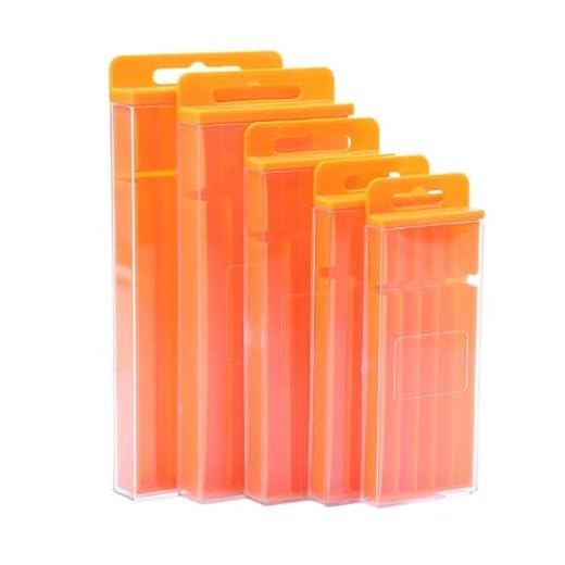 Thickened Drill Bits Storage Box,Plastic Orange Durable Pull-out Design Hardware Tool For Twist Drill Tap Accessories(Style 3)