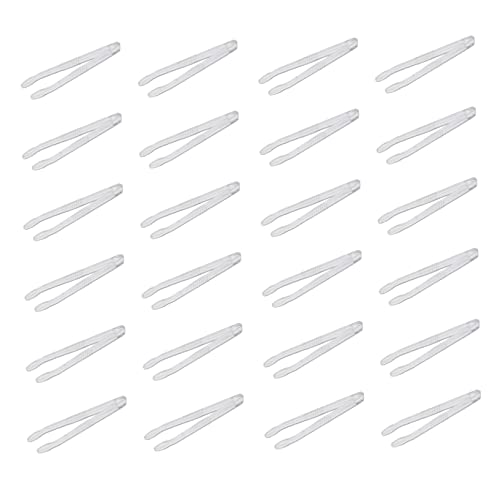 minkissy 50 Pcs pinzas bigudí pestaña Brillantina latigazo kit de maquillaje kit maquillaje make up kit makeup kit clips de maquillaje de plástico clip de eliminación de máscara el plastico