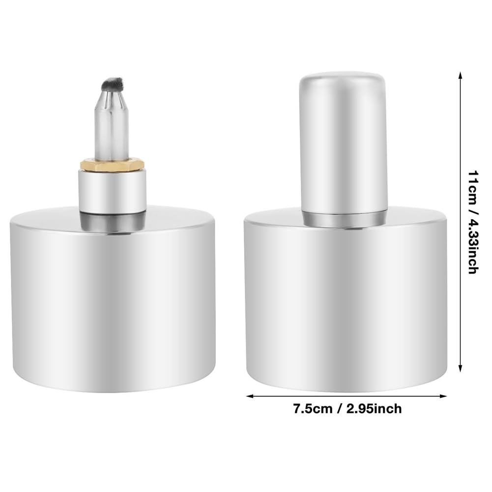 Spiritusbrenner Labor, 200 Ml Spiritusbrenner, Wickellose Spirituslampe Aus 304Er Edelstahl Verstärkter Bunsenbrenner, Verchromt, Explosionsgeschützt, Für Biologie- Und Chemielabore