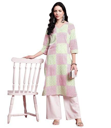 MANHAREE |Women's Cotton Straight Kurta Deal