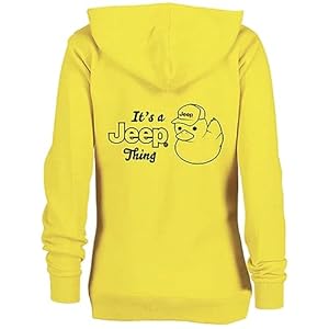 Jeep Hoodies for Women It’s A Thing Duck Logo Mid Weight Full-Zip Fleece Hooded Sweatshirt Jacket