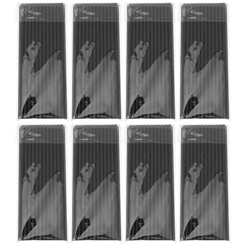 Ipetboom Pitillos de Papel Desechables Negros 200 pcs miniatura 1