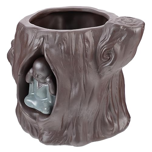 Happyyamin Per Piante e Mini Fioriera Decorativa Per Ed Esterni Colore Caffè Leggero e Resistente Per Ufficio e