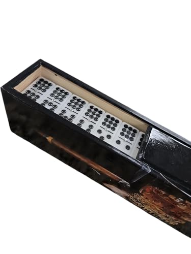 Set personalizado de dominó con caja decorativa de madera miniatura 5