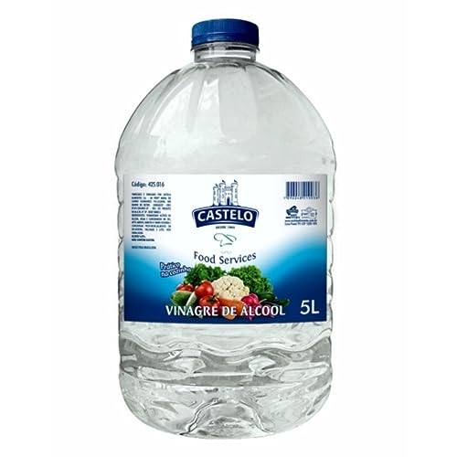 15 Litros de Vinagre de Álcool 4% Castelo 5 Litros Cada