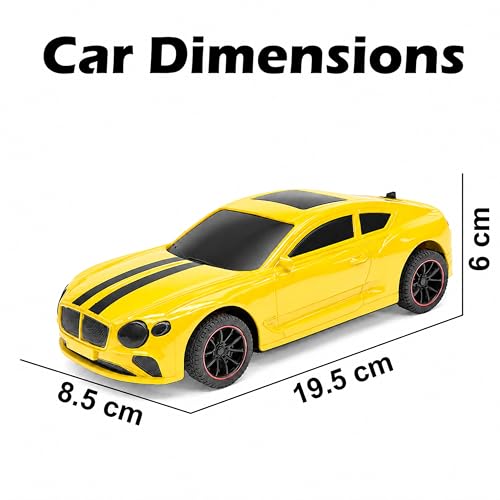 Image of VGRASSP Remote Control Sports Racing Car Toy for Kids with Mist Spray and Lights - Indoor and Outdoor Racing RC Smoke Car - USB Type-C Charging - Color As Per Stock