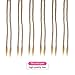Dsoar Double Ended Dreadlock Extensions 10 Strands Brown Synthetic Dreads 20 Inch Handmade Dread Extensions Crochet Hippie Locs(40 inch,Light Brown Color)
