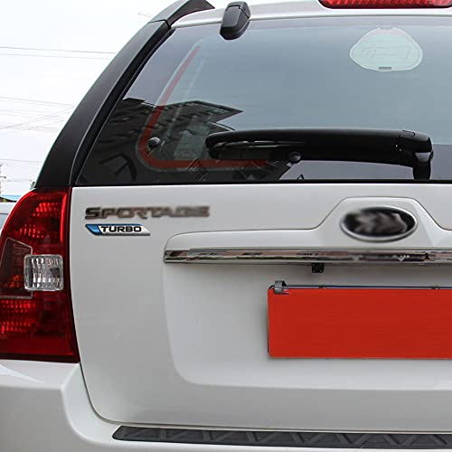 Nawpheki Blue 3D Turbo Decal Emblem Letter Emblem Decal For Car Side Fender Rear Trunk Emblem Badge Chrome Decal Sticker For All Car Models #TOP2