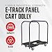 SNAP-LOC, Heavy Duty Moving Dolly 4 Wheels, 1,500 lb with Panel Bars, 4 Inch Casters, Dollies for Moving Cargo, E Strap Attachment Included, Black