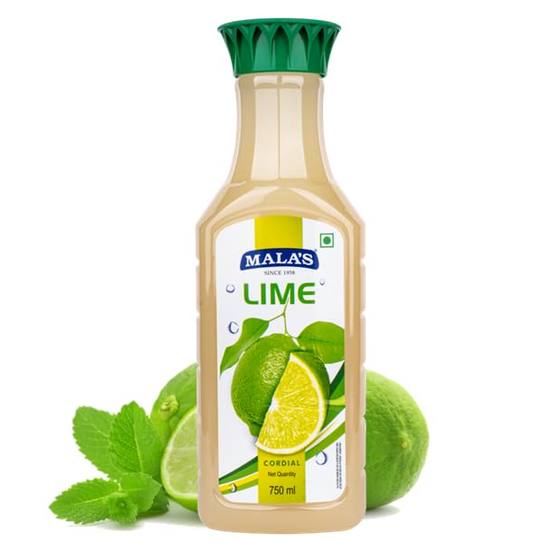 Image of Mala's, Lime Cordial, 750 Millilitre, Liquid (Pack of 3)