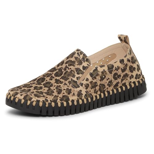 Image of Ilse Jacobsen HORNBAEK Women's Tulip Slip-On Flat | Elastic Side Panels | Lightweight Flexible Comfort.