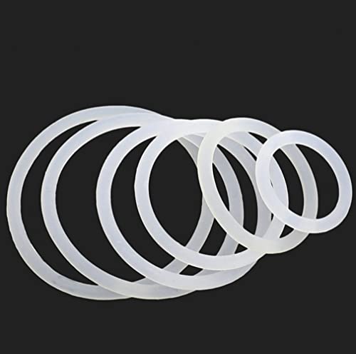 CONPHERON Silikon O-ring Dichtungsringe, 36mm Außendurchmesser, 30mm Innendurchmesser, 3mm Breite, Weiß, 20 Stück
