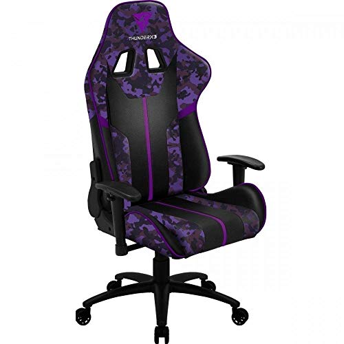 Cadeira Gamer, Thunderx3 Bc3 Camo/RX Ultra Violet Camuflada/Roxo