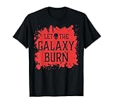 Crâne maléfique Let The Galaxy Burn Hell Demon Chaos Blood T Shirt